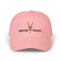 Hunting Project Dad Cap — Embroidered Deer Skull Baseball Hat - Black