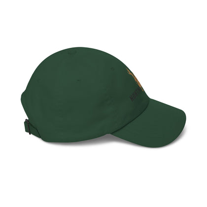 Hunting Project Dad Cap — Embroidered Deer Skull Baseball Hat - Black