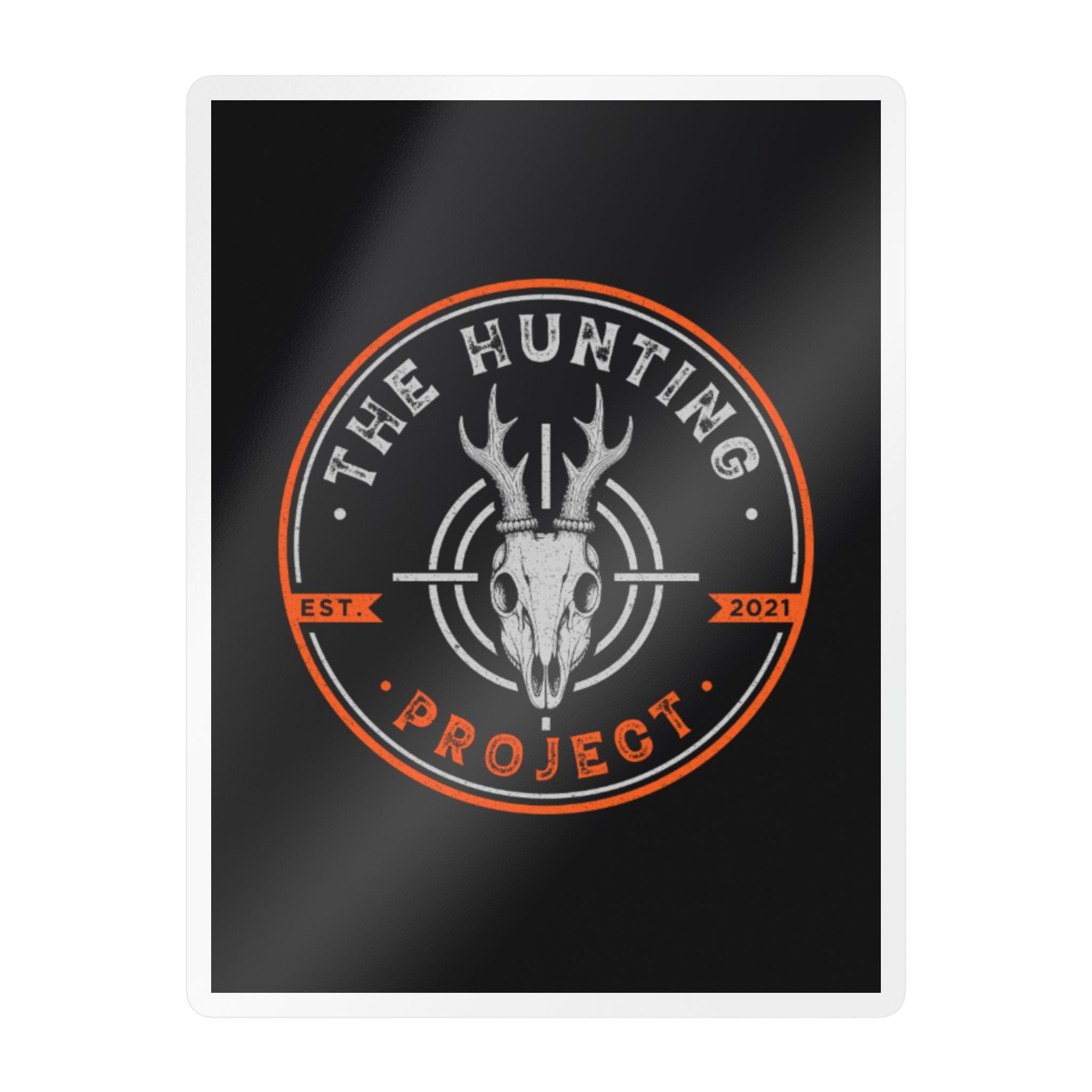 The Hunting Project - Blaze Orange - Stamp - Logo Sticker