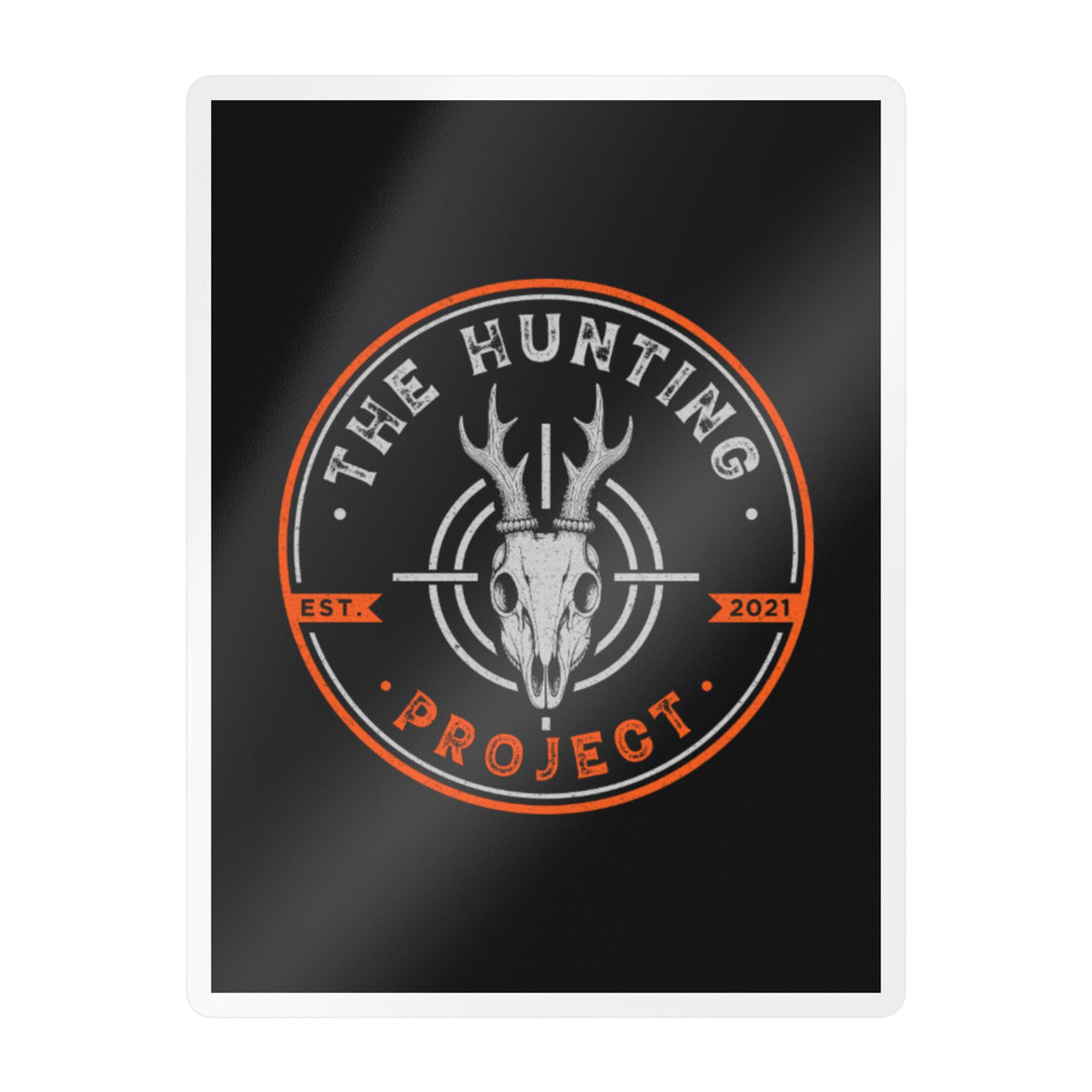 The Hunting Project - Blaze Orange - Stamp - Logo Sticker