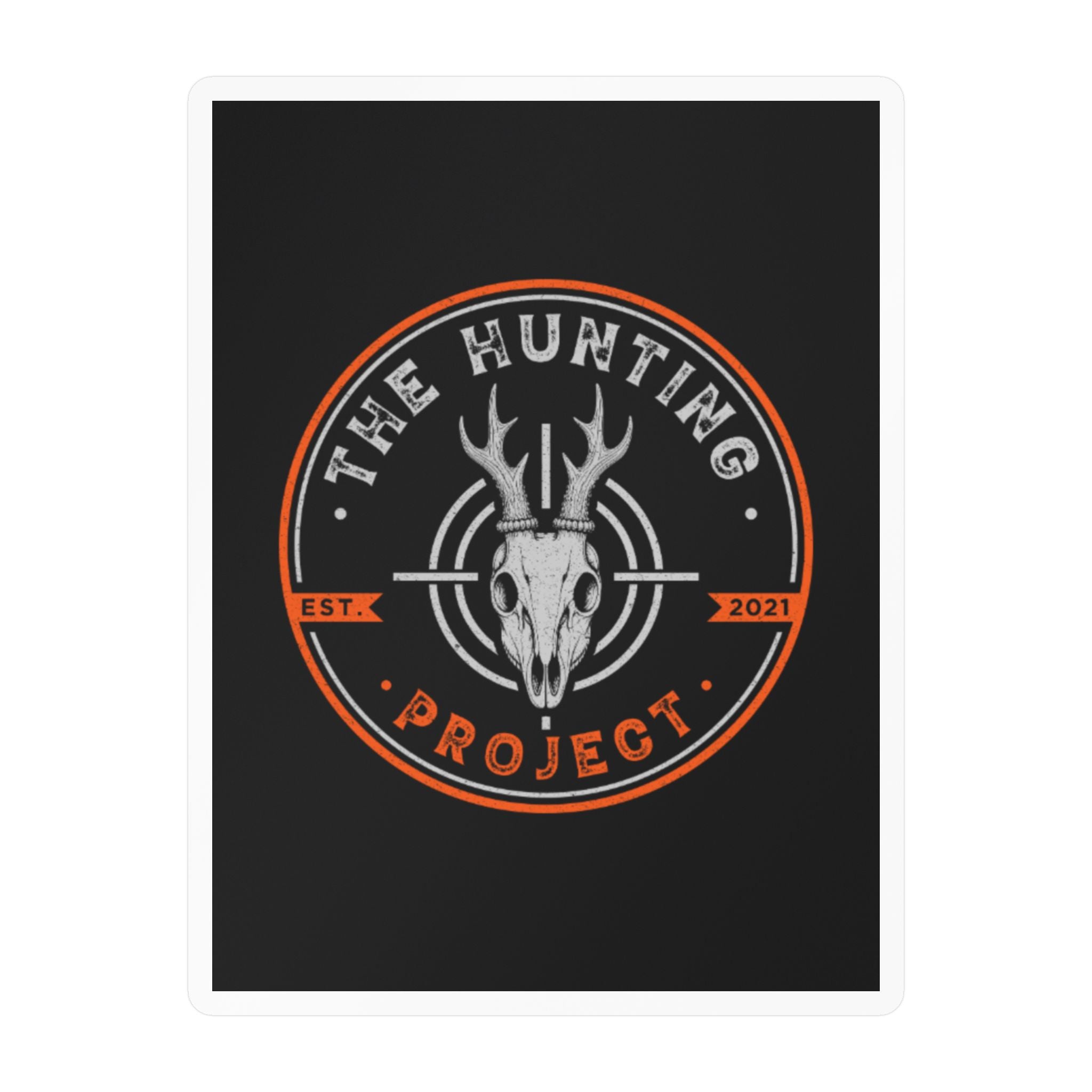 The Hunting Project - Blaze Orange - Stamp - Logo Sticker