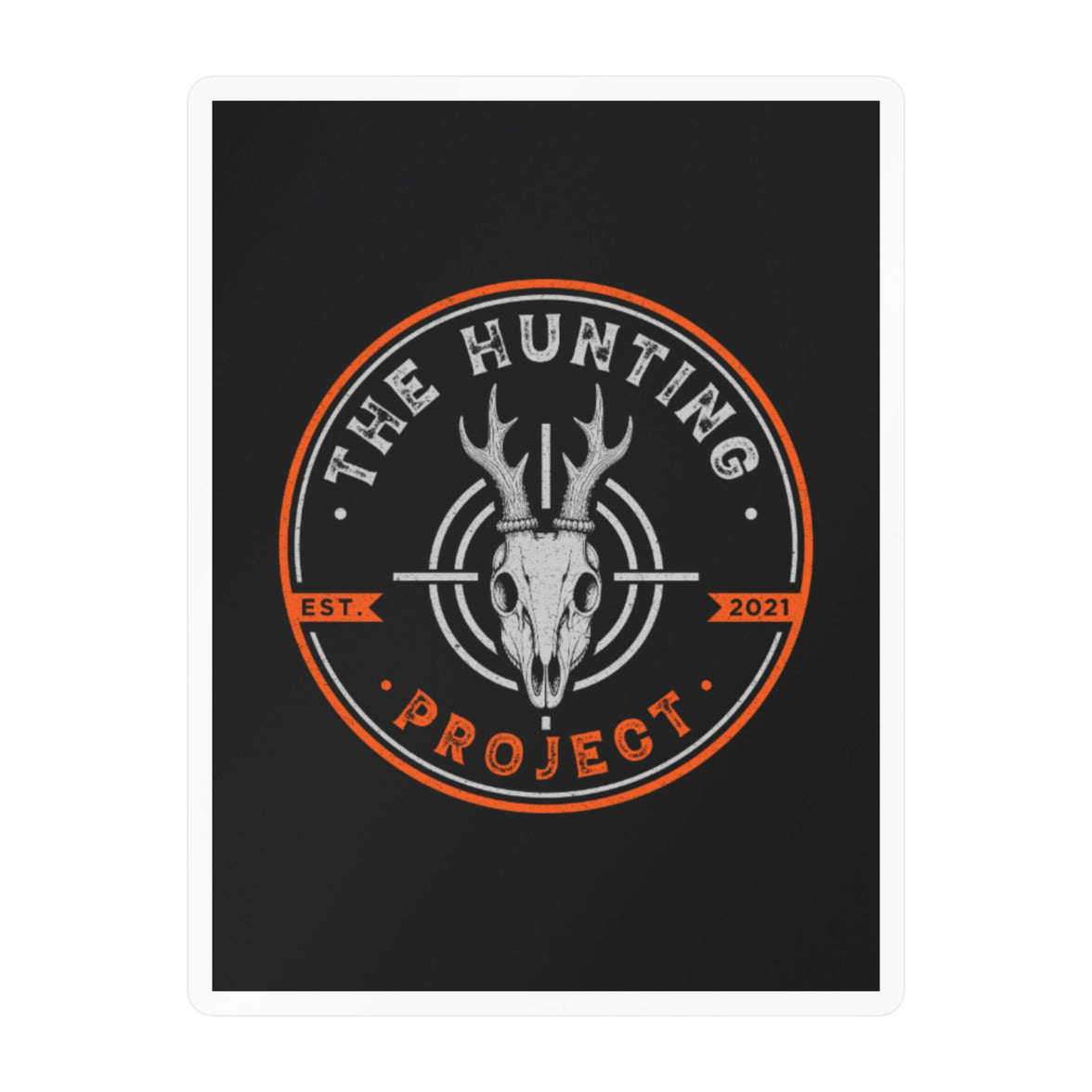 The Hunting Project - Blaze Orange - Stamp - Logo Sticker