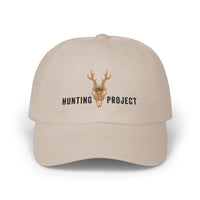 Hunting Project Dad Cap — Embroidered Deer Skull Baseball Hat - Black