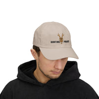 Hunting Project Dad Cap — Embroidered Deer Skull Baseball Hat - Black