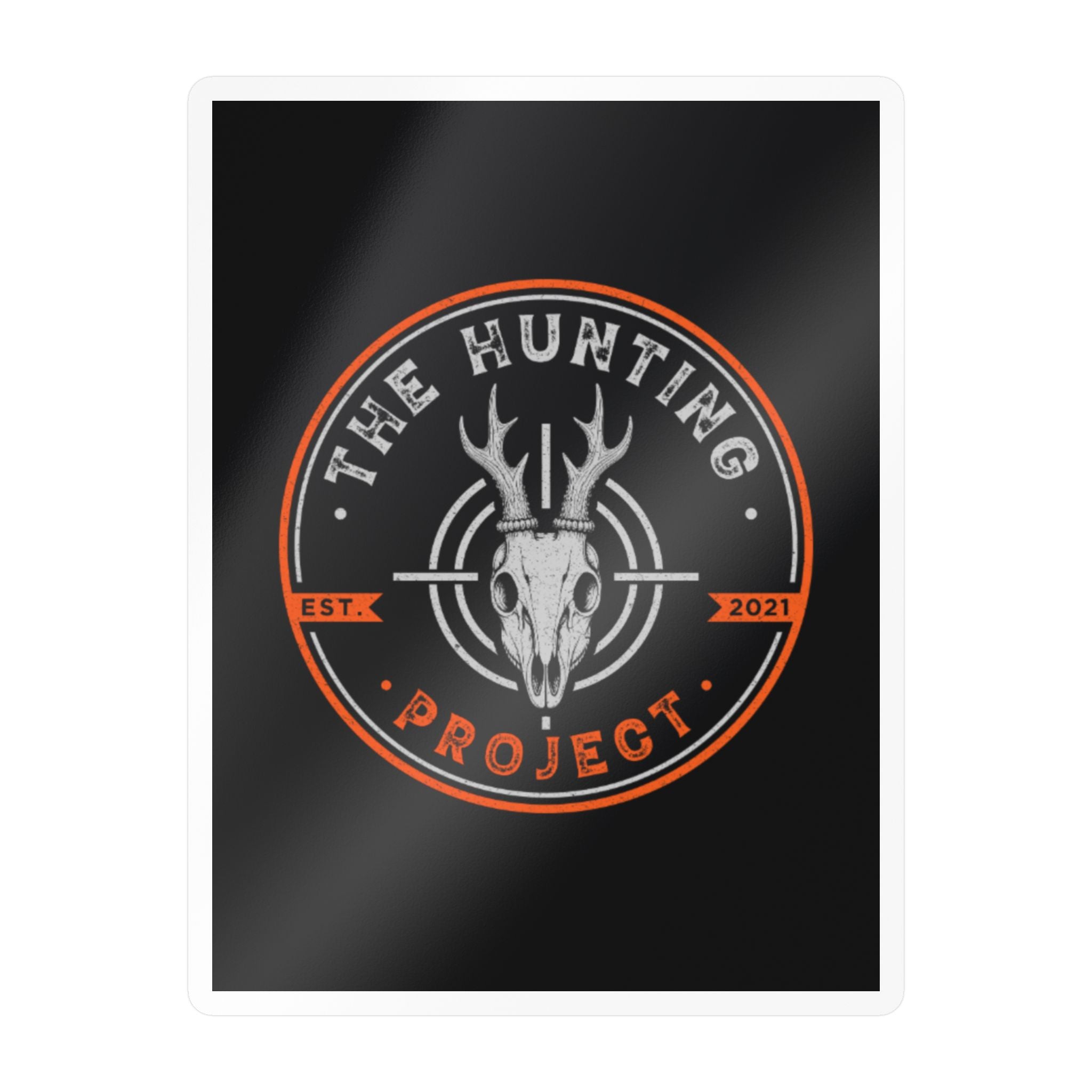 The Hunting Project - Blaze Orange - Stamp - Logo Sticker