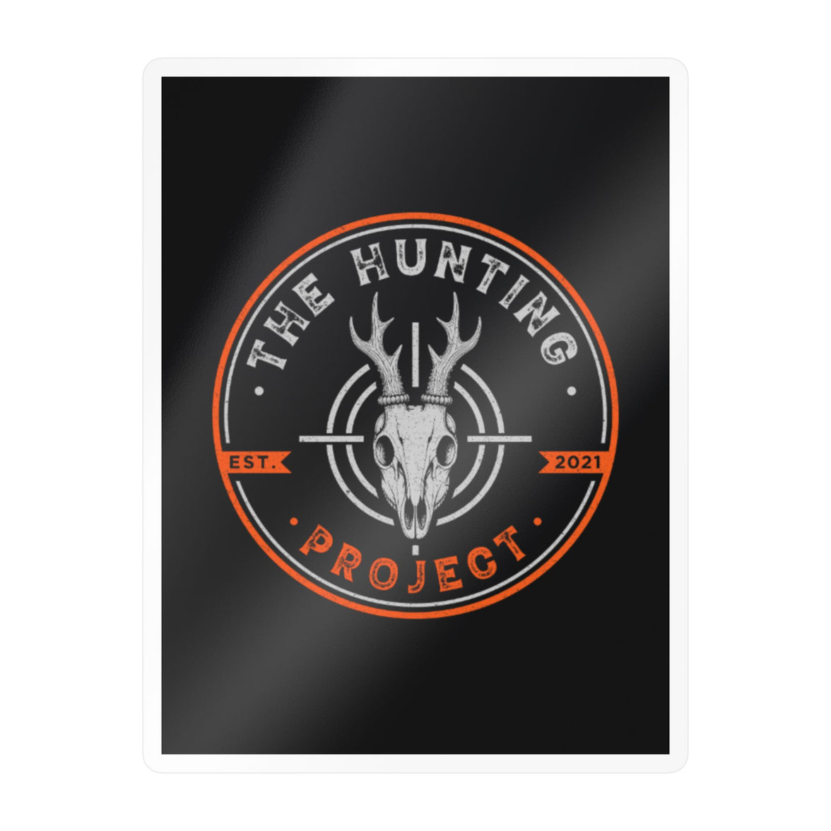 The Hunting Project - Blaze Orange - Stamp - Logo Sticker