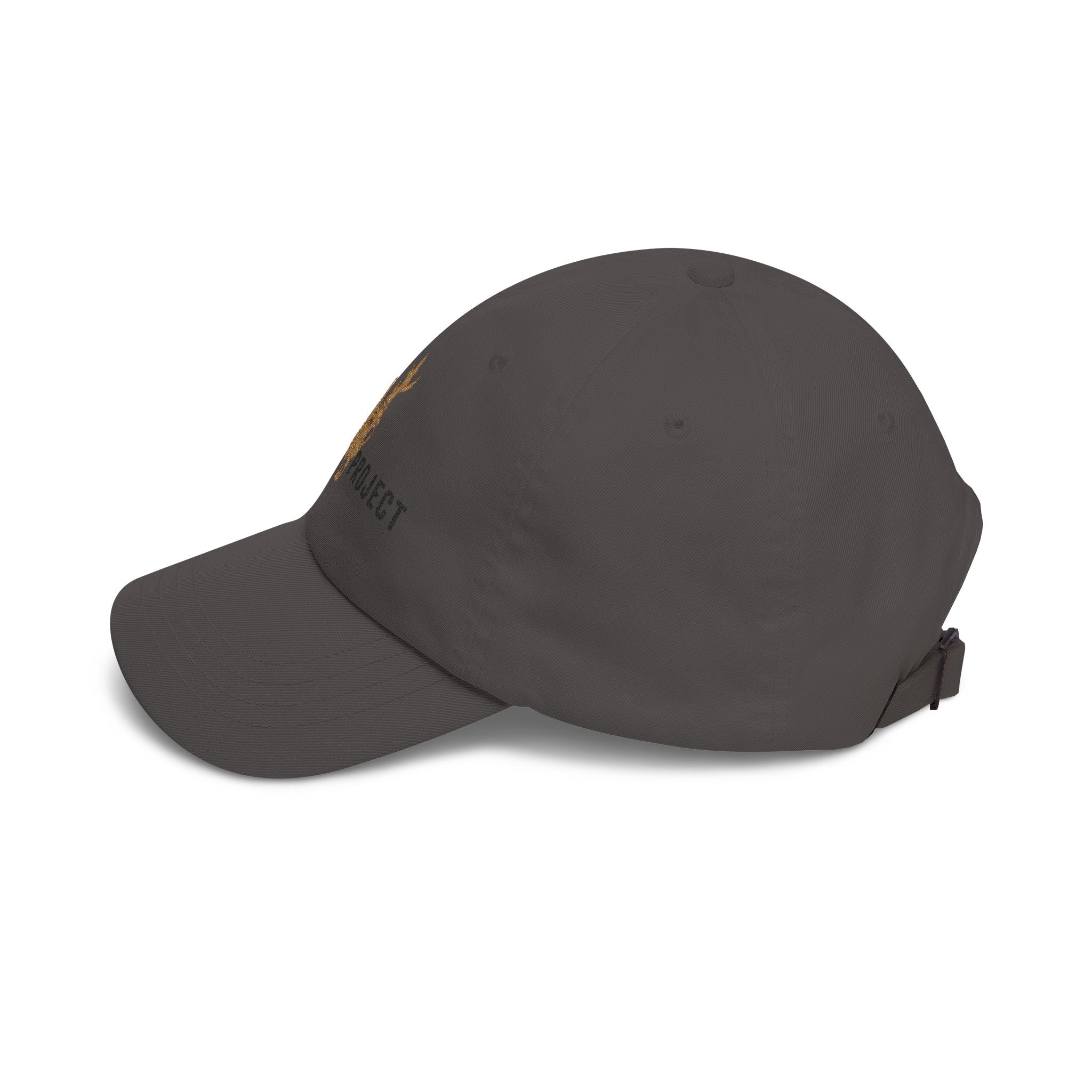 Hunting Project Dad Cap — Embroidered Deer Skull Baseball Hat - Black