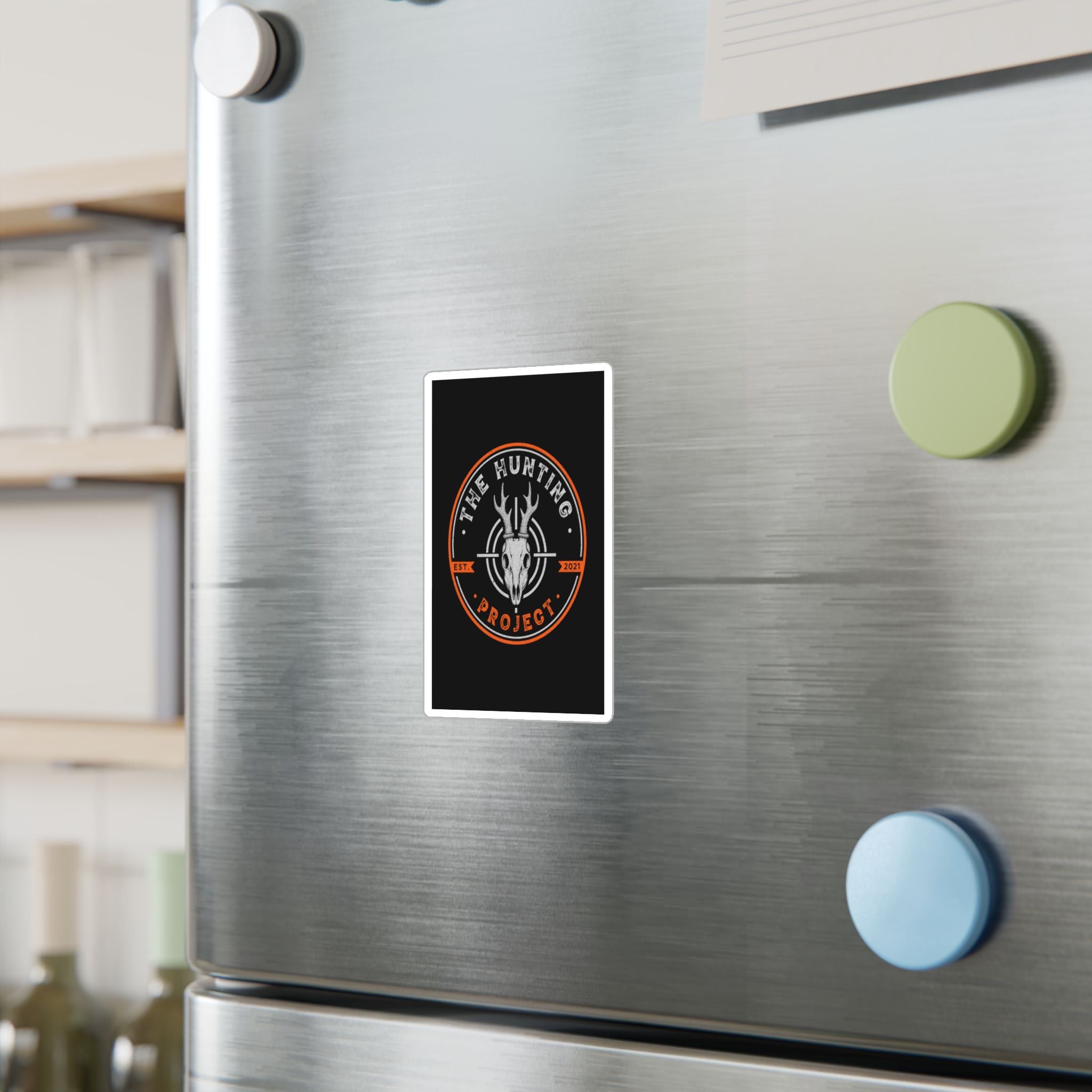 The Hunting Project - Blaze Orange - Stamp - Logo Sticker