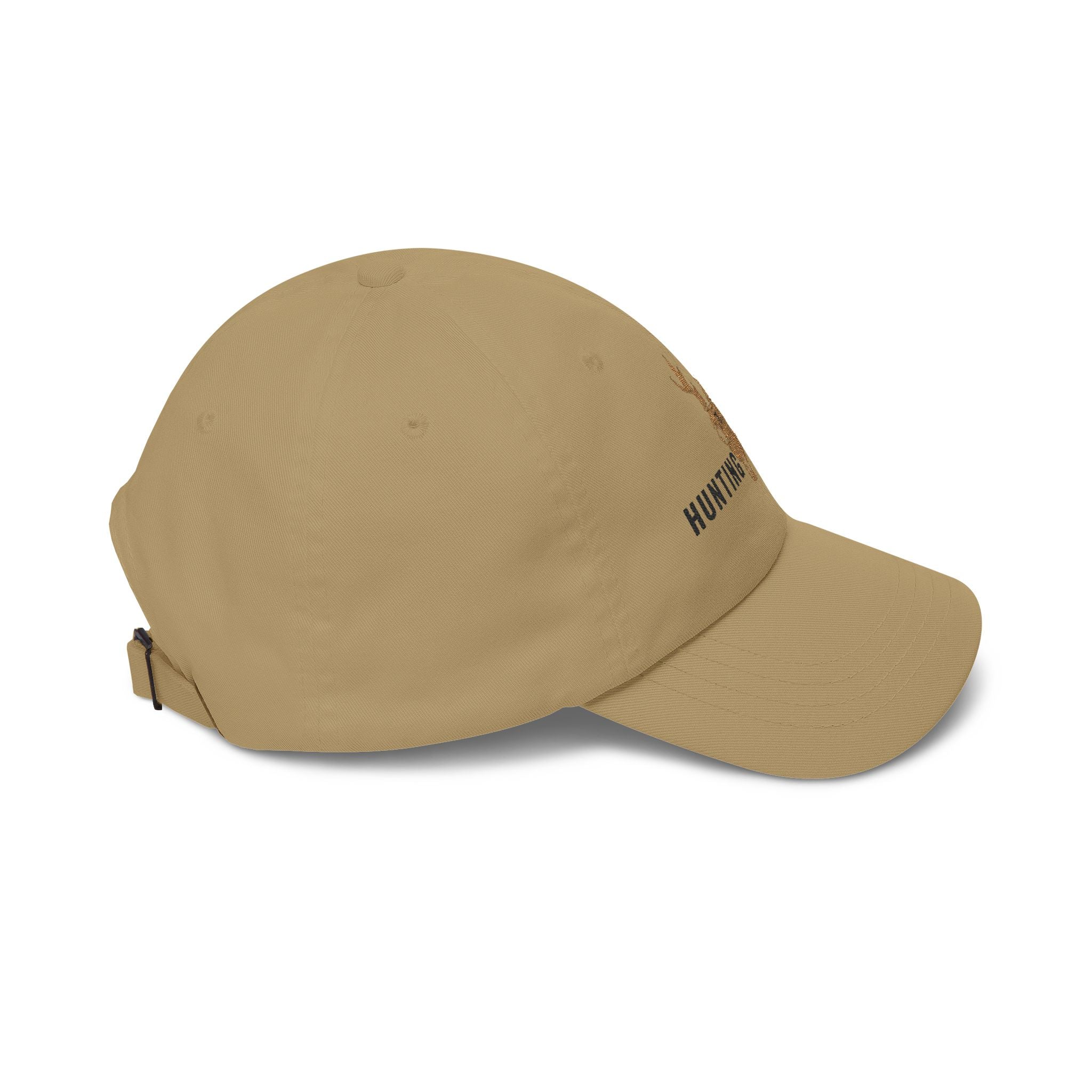 Hunting Project Dad Cap — Embroidered Deer Skull Baseball Hat - Black