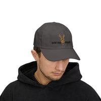 Hunting Project Dad Cap — Embroidered Deer Skull Baseball Hat - Black